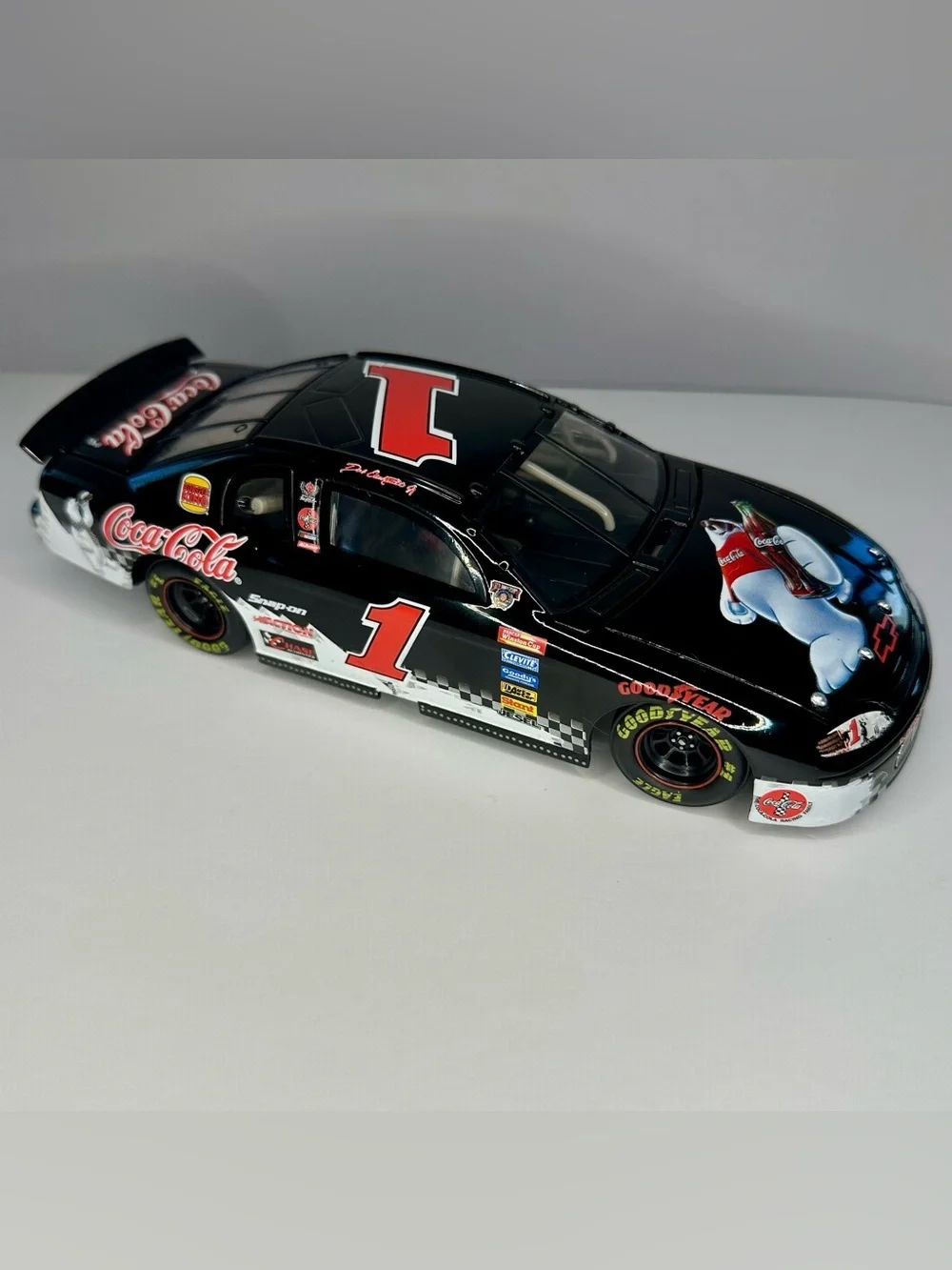 1998 Dale Earnhardt Jr. #1 Coca-Cola Polar Bear Monte Carlo 1:24 Action Platinum